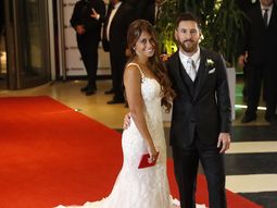 Antonela y Messi, minutos después de casarse Antonela y Messi, minutos después de casarse