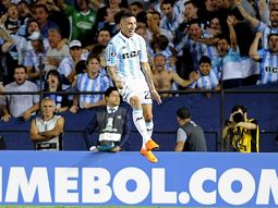 Lautaro Martínez en Racing - Crédito: @Libertadores