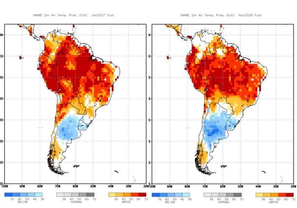 Verano frío: especialistas en meteorología pronostican anomalías térmicas en diciembre, enero y febrero