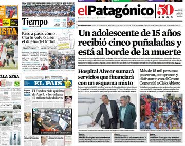 Mirá las tapas de los diarios