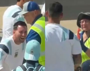 Video: Messi no pudo contener la risa por lo que encontraron en la valija del Cuti Romero