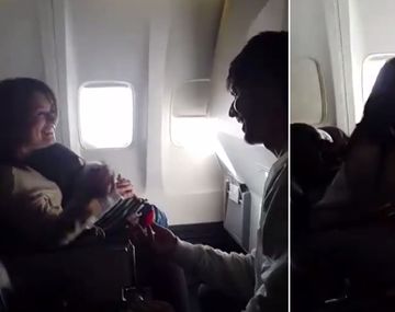 Emotiva sorpresa en pleno vuelo: mirá el video