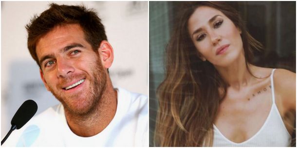 Juan Martín del Potro y Jimena Barón