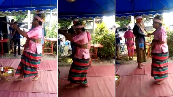 Un hombre cometió un error con una espada y murió en Tailandia