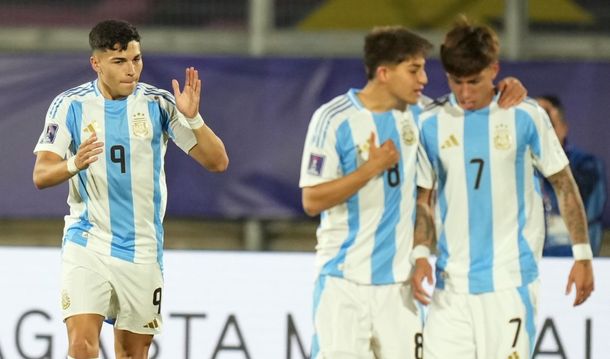 Argentina Sub 20 debutó con un triunfo 3-1 sobre Cuba en el Mundial de Chile y arrancó con ilusión