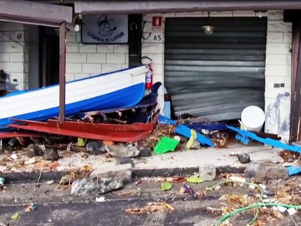 El ciclón Harry causó destrozos e inundaciones en su paso por Italia, España, Francia y Malta