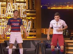 lo imposible: messi y cr7 cambiaron camisetas y cantaron una cancion lo imposible: messi y cr7 cambiaron camisetas y cantaron una cancion