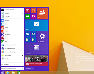 Este sería el nuevo menú de inicio en Windows 8