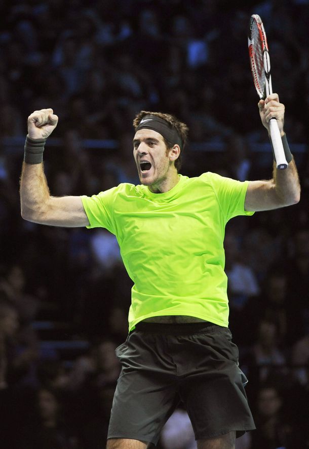 Del Potro superó a Roger Federer, que está en caída libre