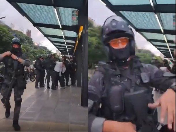 Video: denuncian la detención de un militante tras registrar un operativo en Congreso