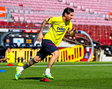 Lionel Messi en el Camp Nou. Foto: Barcelona