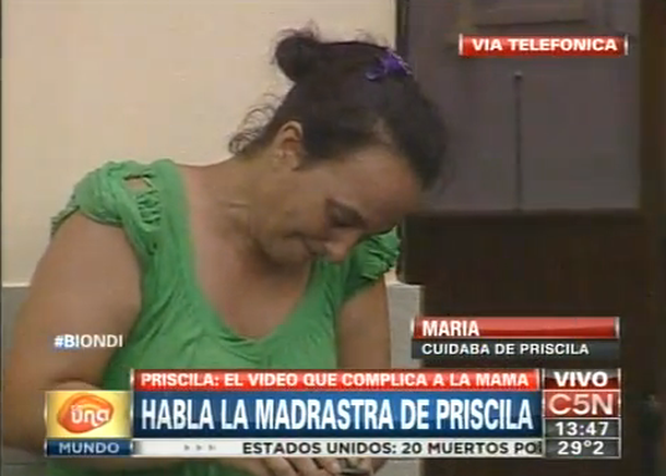 La madrastra de Priscila: No pude hacer nada para que esto no le pase