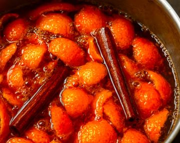 La mezcla natural con naranja