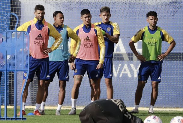 Primer entrenamiento de Marcos Rojo con Boca: sufrió una molestia muscular