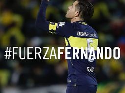 #FuerzaFernando fue el hashtag que promovió Boca desde su cuenta oficial