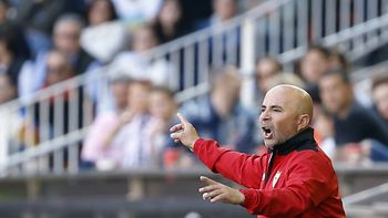 Jorge Sampaoli, durante un partido del Sevilla Jorge Sampaoli, durante un partido del Sevilla