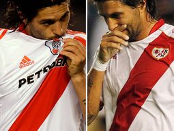 El Chorri Domínguez, con la camiseta de River, y la de Rayo Vallecano. El Chorri Domínguez, con la camiseta de River, y la de Rayo Vallecano.