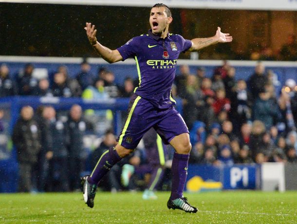Con dos goles de Agüero, Manchester City empató con QPR
