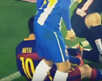 ¡Es de hierro! Mirá el terrible pisotón que sufrió Lionel Messi
