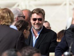 russell crowe quedo encantado con su visita al papa, quien no lo recibio russell crowe quedo encantado con su visita al papa, quien no lo recibio