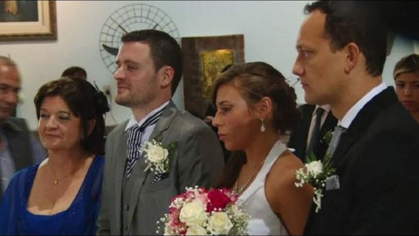 Virginia y Fernando Marengo. El desapareció por dos días cuando tenía que casarse