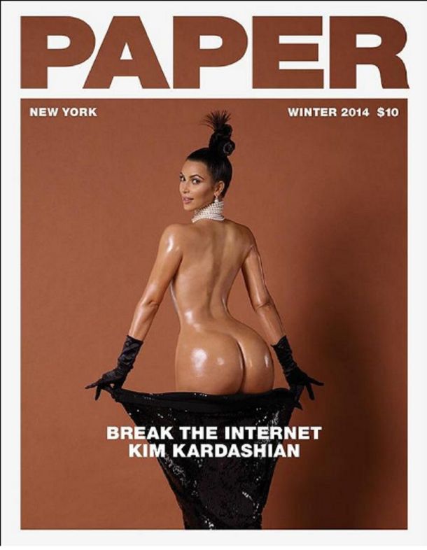 Kim Kardashian desnudó su famoso y gran atributo otra vez