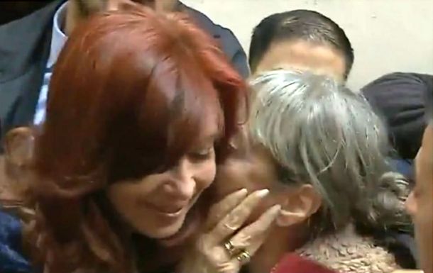 Alejandra Mársico con Cristina Kirchner
