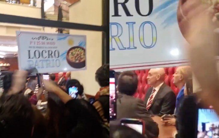 Escracharon a José Luis Espert en las inmediaciones del Congreso: insultos y cacerolazo