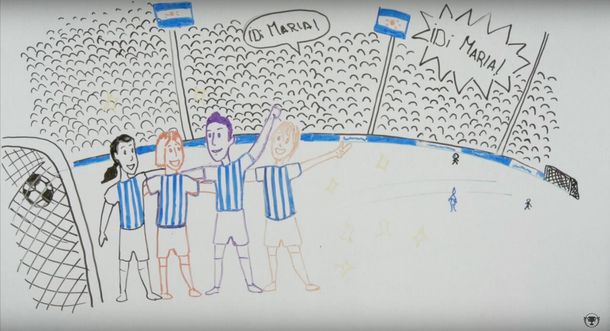 Ángel Di María cuenta su propia historia animada