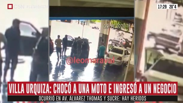 Accidente de tránsito en Villa Urquiza: hay tres heridos