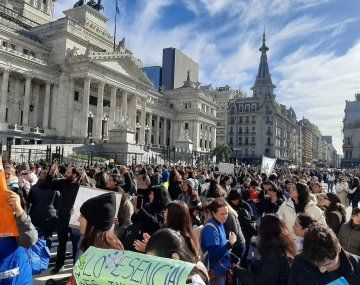 Masiva concentración frente al Congreso en reclamo de la Ley de Emergencia en Discapacidad