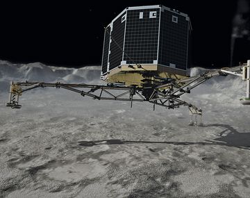 Philae encuentra compuestos orgánicos en el cometa 67P