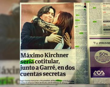 Esta es la nota del diario Clarín que Máximo Kirchner salió a desmentir