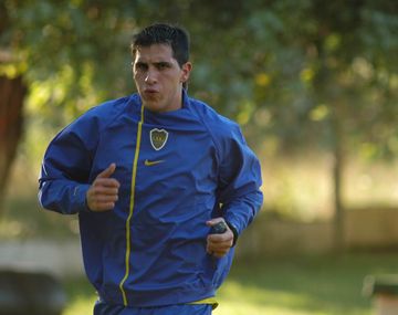 Pablo Migliore entrenado durante su paso por Boca
