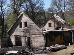 Incendio en un refugio de Bariloche