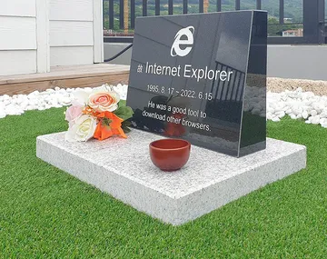 El Internet Explorer ya tiene su tumba con lápida y todo
