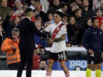 River: el gesto de Martín Demichelis que hizo enojar a Enzo Pérez