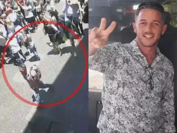 Identificaron al hombre que le tiró un botellazo a Javier Milei: quién es Gastón Mercanzini