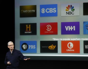 Tim Cook presentó Apple TV