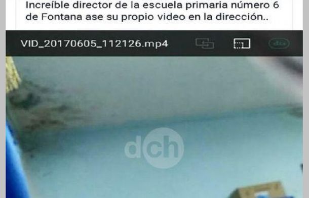 Vicedirector de una Primaria de Fontana Chaco se filma teniendo