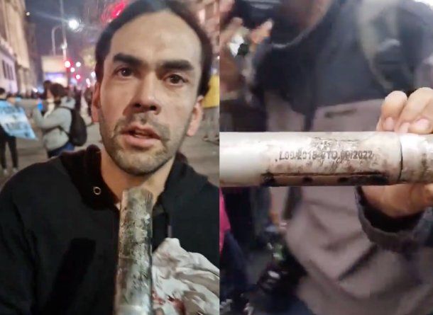 La Policía reprimió con gases lacrimógenos vencidos: Como los alimentos de Pettovello