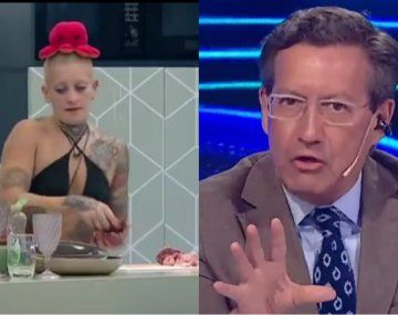 Juliana, participante de Gran Hermano, y Ceferino Reato, periodista.