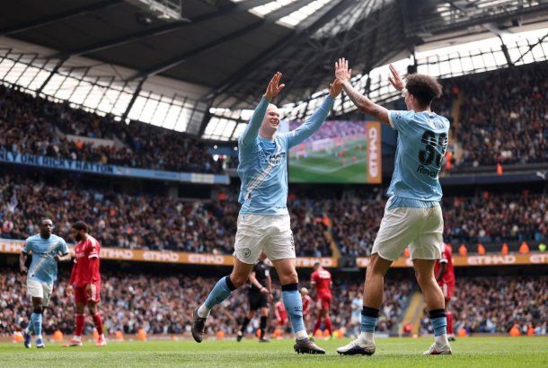 El Manchester City goleó al Liverpool y pasó a las semifinales de la FA Cup