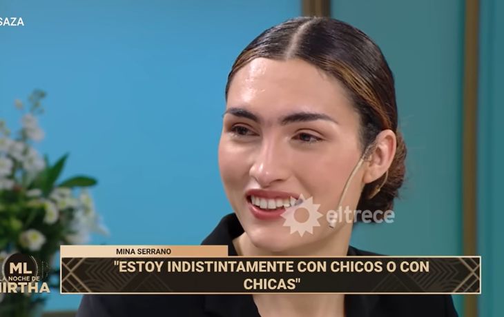 Mina Serrano sorprendió a Mirtha Legrand y habló de su trabajo y sus amores
