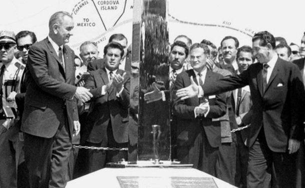 El presidente estadounidense Lyndon B. Johnson