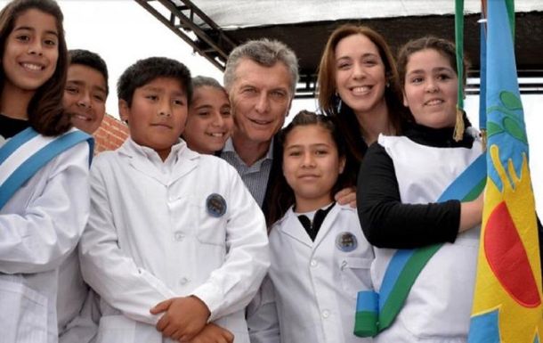 Vidal y Macri en el inicio del ciclo lectivo en la Provincia.