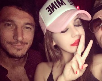 Pico Mónaco con los Caniggia.&nbsp;