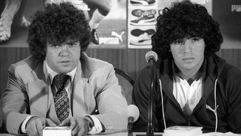 Jorge Cyterszpiler junto a un joven Diego en sus comienzos Jorge Cyterszpiler junto a un joven Diego en sus comienzos