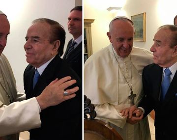 El Papa recibió a Menem en el Vaticano: ¿de qué hablaron?