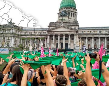 Mapa de cortes por el debate del aborto